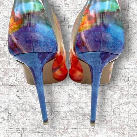Steve Madden Vala Colorful Pointed Toe Pump Size 8 Rainbow - Picture 13 of 16